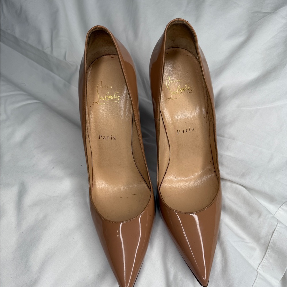 Christian Louboutin Tan Stiletto Heels